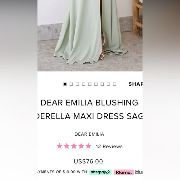 Gorgeous Hello Molly size small sage maxi dress - Picture 4 of 6